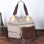 Wholesale Men Unique Retro Zipper Large Capacity Multi-pocket Handle Bag - Image 8
