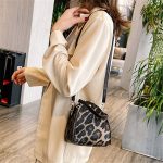 Wholesale Women Fashion Color Blocking Leopard Printed Triangle Shape Bag - Image 13