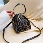Wholesale Women Fashion Color Blocking Leopard Printed Triangle Shape Bag - Image 12
