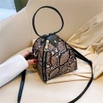 Wholesale Women Fashion Color Blocking Leopard Printed Triangle Shape Bag - Image 17