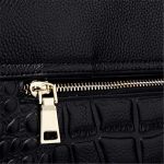 Wholesale Women Solid Color Large Capacity Crocodile Pattern Tote Bag - Image 4