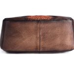 Wholesale Women Retro Ethnic Color Blocking Embossing Leather Backpack - Image 3