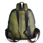 Wholesale Women Retro Ethnic Color Blocking Embossing Leather Backpack - Image 10