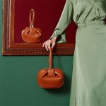 Wholesale Women Fashion Creative Dumpling Shaped Solid Color Handle Bag - Image 7