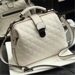 Wholesale Women Retro Large Capacity Rhombus Stitching Doctor Bag