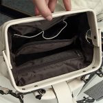 Wholesale Women Retro Large Capacity Rhombus Stitching Doctor Bag - Image 4