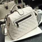 Wholesale Women Retro Large Capacity Rhombus Stitching Doctor Bag - Image 2