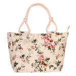 Wholesale Women Casual Color Blocking Large Capacity Canvas Tote Bag - Image 6