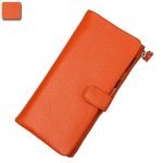 Wholesale Women Fashion Contrast Color Bifold Soft Leather Purse - Image 5
