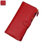 Wholesale Women Fashion Contrast Color Bifold Soft Leather Purse - Image 15
