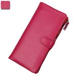Wholesale Women Fashion Contrast Color Bifold Soft Leather Purse - Image 13