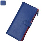 Wholesale Women Fashion Contrast Color Bifold Soft Leather Purse - Image 8