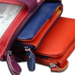 Wholesale Women Fashion Contrast Color Bifold Soft Leather Purse - Image 7