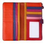 Wholesale Women Fashion Contrast Color Bifold Soft Leather Purse - Image 6