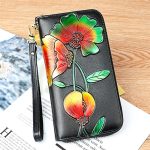 Wholesale Women Fashion Embossing Decorative Zipper Leather Purse - Image 12