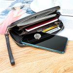 Wholesale Women Fashion Embossing Decorative Zipper Leather Purse - Image 6