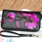 Wholesale Women Fashion Embossing Decorative Zipper Leather Purse - Image 2