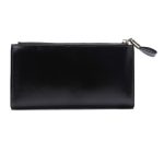 Wholesale Women Simple Solid Color Antimagnetic Zipper Leather Purse - Image 2