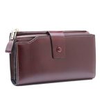 Wholesale Women Simple Solid Color Antimagnetic Zipper Leather Purse - Image 9