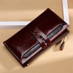Wholesale Women Retro Bifold Zipper Leather Purse - Image 3
