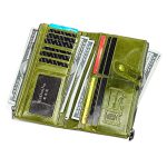 Wholesale Woemn Retro Solid Color Bifold Zipper Leather Purse - Image 2