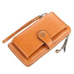 Wholesale Women Retro Solid Color Metal Decorative Zipper Purse - Image 4