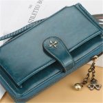 Wholesale Women Retro Solid Color Metal Decorative Zipper Purse - Image 12