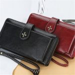 Wholesale Women Retro Solid Color Metal Decorative Zipper Purse