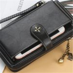 Wholesale Women Retro Solid Color Metal Decorative Zipper Purse - Image 3