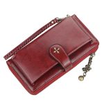 Wholesale Women Retro Solid Color Metal Decorative Zipper Purse - Image 13