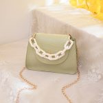 Wholesale Women Simple Solid Color Crocodile Printed PU Crossbody Bags - Image 12