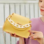 Wholesale Women Simple Solid Color Crocodile Printed PU Crossbody Bags - Image 7