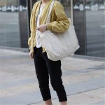 Wholesale Women Solid Color Large Capacity Pocket Canvas Tote Bag - Image 11