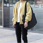 Wholesale Women Solid Color Large Capacity Pocket Canvas Tote Bag - Image 3