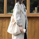 Wholesale Women Leisure Large Capacity Simple Corduroy Shopping Bag - Image 19