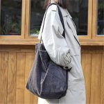 Wholesale Women Leisure Large Capacity Simple Corduroy Shopping Bag - Image 3