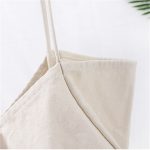 Wholesale Women Solid Color Large Capacity Canvas Shopping Bag - Image 6