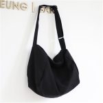 Wholesale Women Fashion Solid Color Zipper Canvas Shoulder Bag - Image 10
