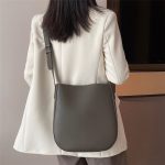 Wholesale Women Fashion Solid Color Large Capacity Genuine Leather Bag - Image 9