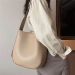 Wholesale Women Fashion Solid Color Large Capacity Genuine Leather Bag - Image 3