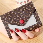 Women Fashion Color Blocking Letter Printed Wallets - Image 6