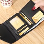 Women Fashion Color Blocking Letter Printed Wallets - Image 2