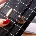 Wholesale Women Fahsion Lattice Printed Purses - Image 3