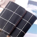 Wholesale Women Fahsion Lattice Printed Purses - Image 2