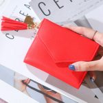 Women Fashion Solid Color Tassels Decorative Wallets - Image 10