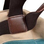 Wholesale Women Retro Color Blocking Patchwork Large Capacity Canvas Tote Bag - Image 6