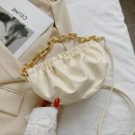 Wholesale Women Fashion Metal Chain PU Crossbody Bag