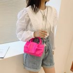 Wholesale Women Fashion Bright Color Creased Creative Crossbody Bag - Image 20