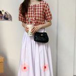 Women Fashion Solid Color Argyle Crossbody Bag - Image 13