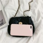 Women Fashion Solid Color Argyle Crossbody Bag - Image 12